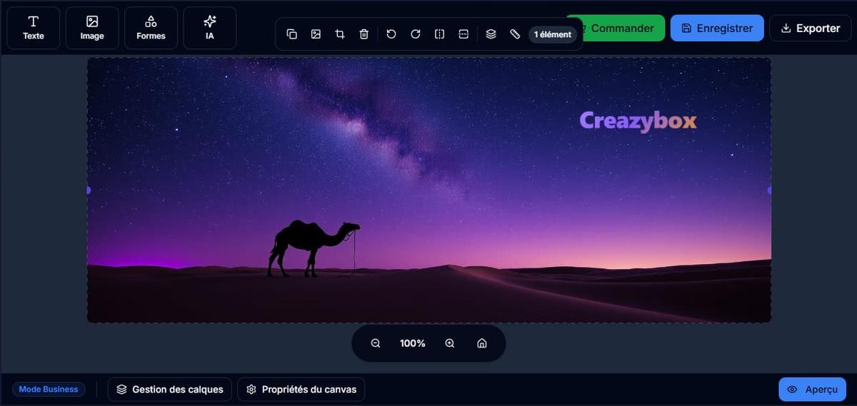 Design généré par l'IA