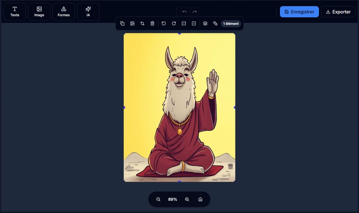 Éditeur IA Creazybox — créez vos designs en quelques clics